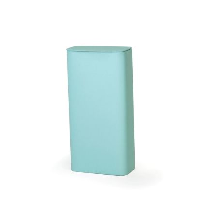 Blauw blik lang smal rechthoekig