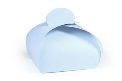 Zacht blauw bonbondoosje karton