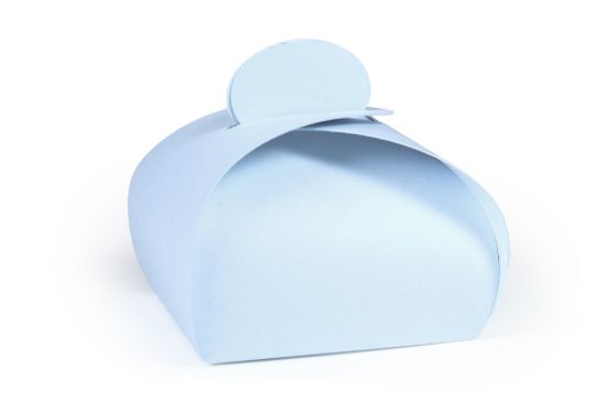 Zacht blauw bonbondoosje karton
