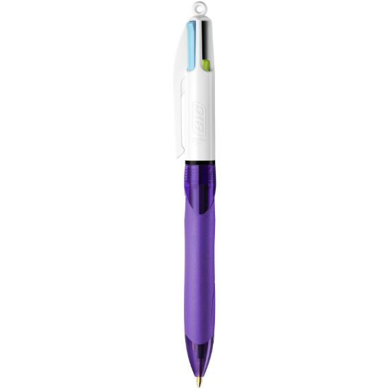 Bic balpen 4 kleuren grip fashion