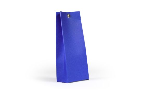 Hoog kartonnen zakje blauw
