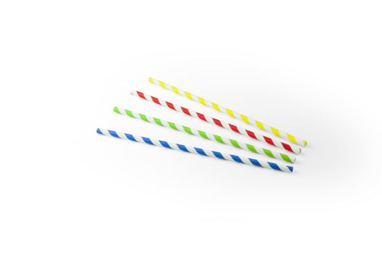 Drinkrietje papier FSC assorti opdienen