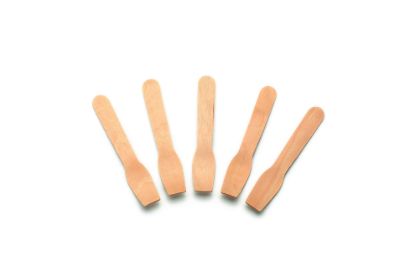 Ijslepeltje hout opdienen