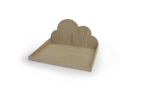 Dienblad wolk in naturel