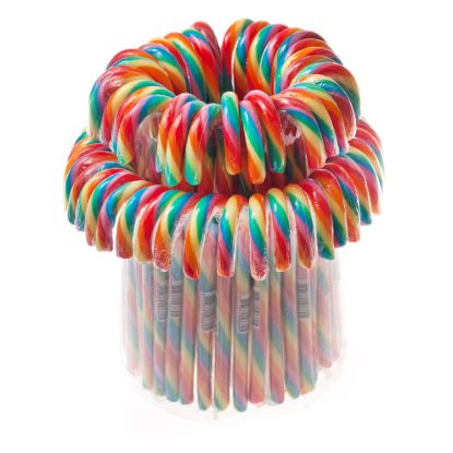 snoepstok regenboogkleuren