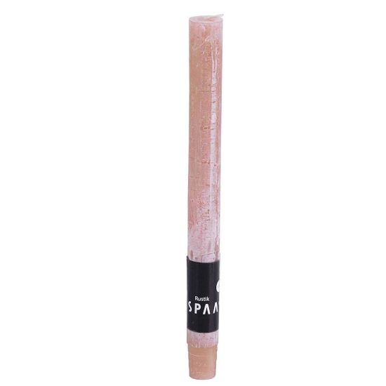Rustieke huishoudkaars beige