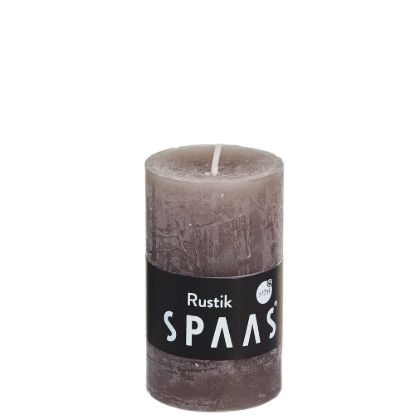 Rustieke cilinderkaars taupe