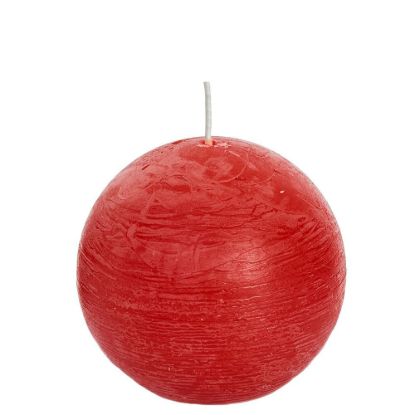 Rustieke bolkaars rood