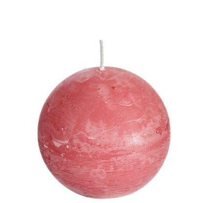 Rustieke bolkaars oud roze