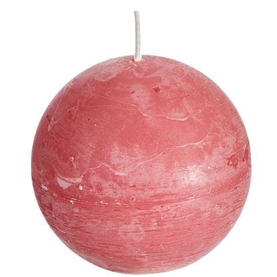 Rustieke bolkaars oud roze