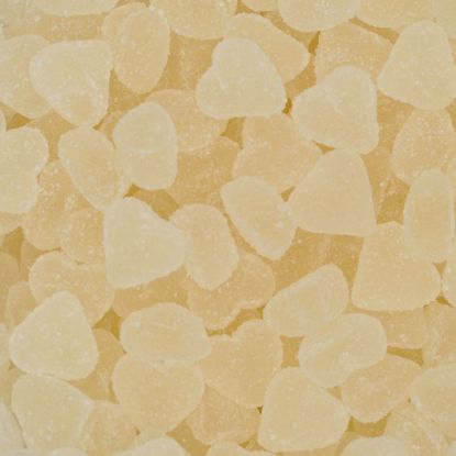 snoep witte hartjes