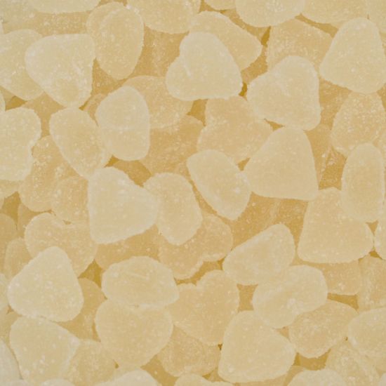 snoep witte hartjes
