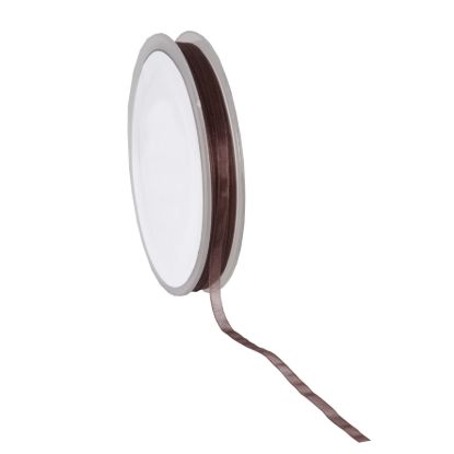 lint organza donkerbruin