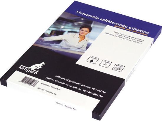 Etiketten Kangaro 210x297mm A4 100 vellen