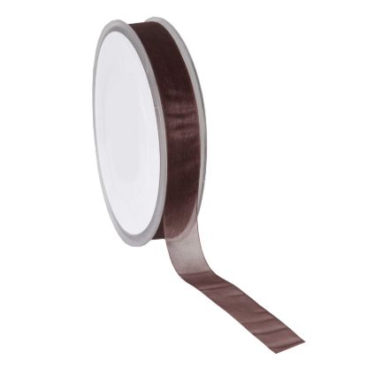 lint organza donkerbruin