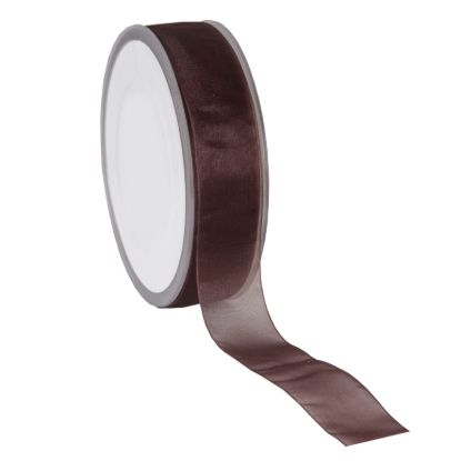 lint organza donkerbruin