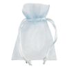 organza zakje lichtblauw