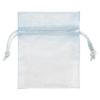 organza zakje lichtblauw