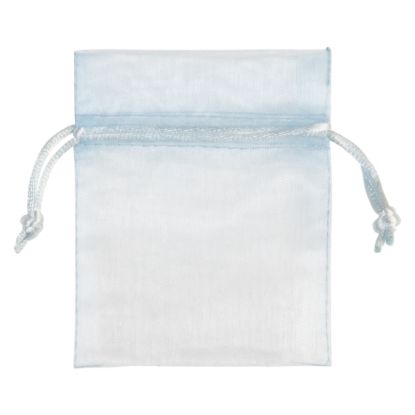 organza zakje lichtblauw