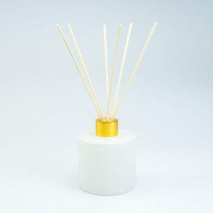 parfumflesje voor geurstokjes wit goud