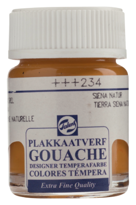 Plakkaatverf Talens sienna naturel