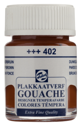 Plakkaatverf Talens donkerbruin