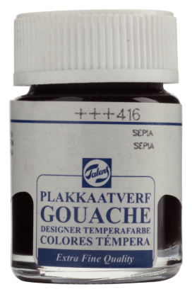 Plakkaatverf Talens sepia