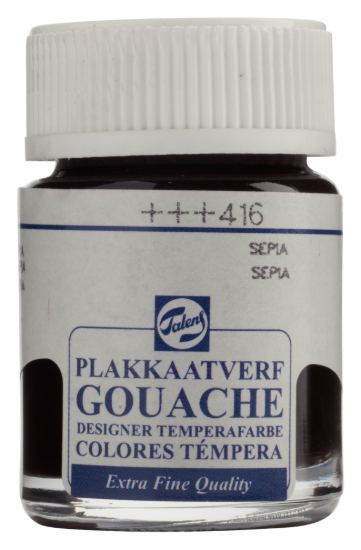 Plakkaatverf Talens sepia