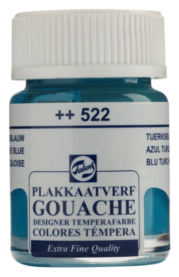 Plakkaatverf Talens turkooisblauw