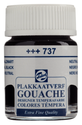 Plakkaatverf Talens neutraalzwart