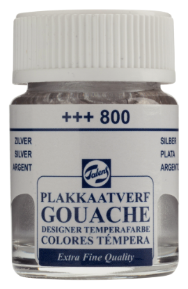 Plakkaatverf Talens zilver
