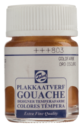 Plakkaatverf Talens donkergoud