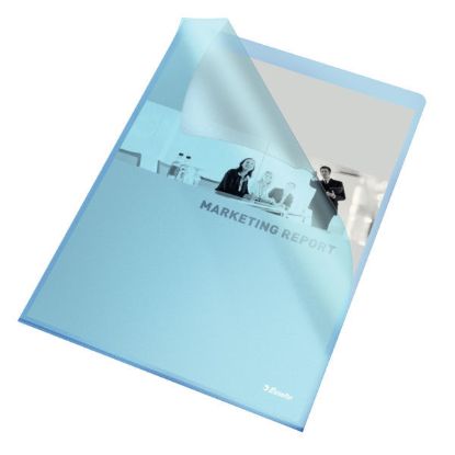 Zichtmap L-model blauw