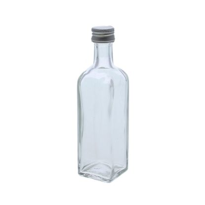 Glazen flesje vierkant 60 ml