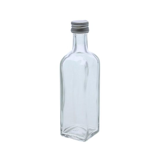 Glazen flesje vierkant 60 ml