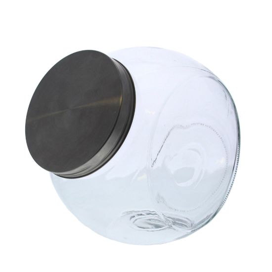 Bokaal metalen schroefdop extra large