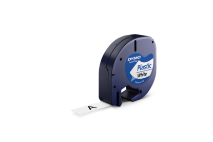 Dymo tape PVC wit