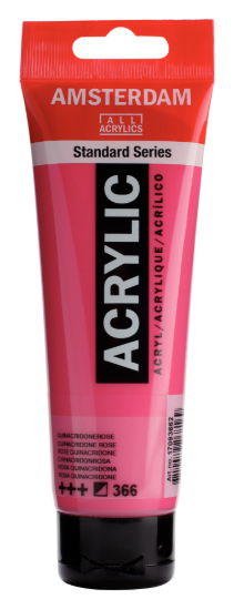Acrylverf Talens quinac. roze