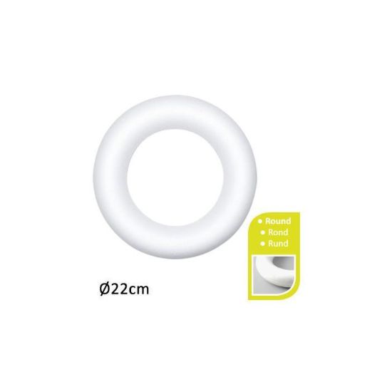 Styropor ring, 22 cm, piepschuim