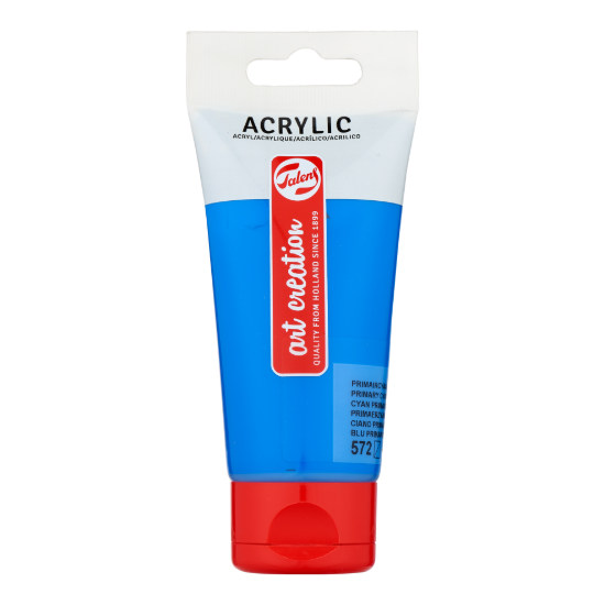 Acrylverf Talens 75ml primair cyaan