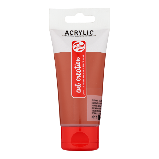 Acrylverf Talens 75ml sienna gebrand
