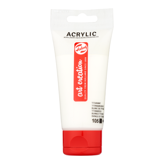 Acrylverf Talens 75ml titaanwit