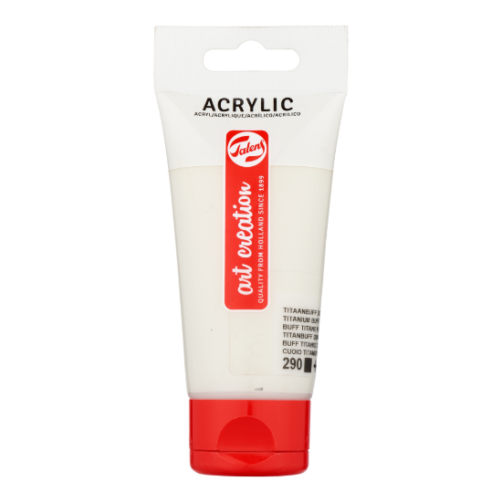 Acrylverf Talens 75ml titaalbuff donker