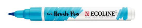 Ecoline brushpen hemelsblauw