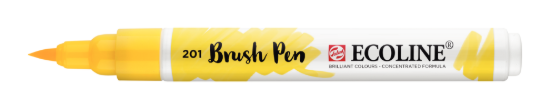 Ecoline brushpen lichtgeel