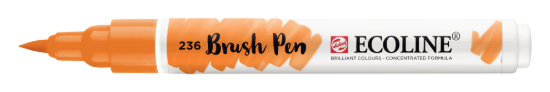 Ecoline brushpen lichtoranje
