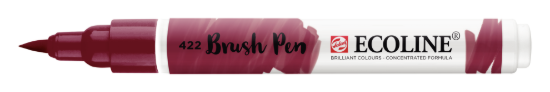 Ecoline brushpen roodbruin