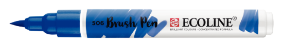 Ecoline brushpen ultramarijn donker