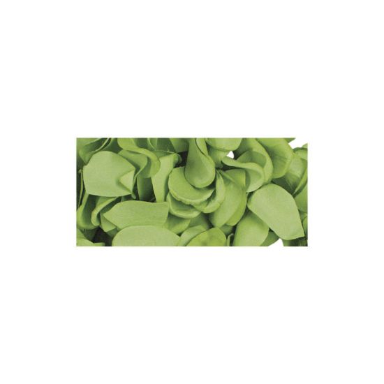 Papier-bloemblaadjes, 2,5 cm ø, licht groen, zak 10g