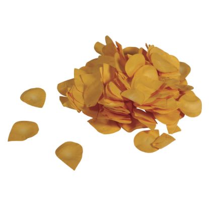 Papier-bloemblaadjes, 2,5 cm ø, geel, zak 10g